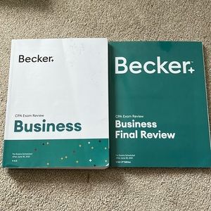 Becker CPA Exam BEC Review & Final Review Books